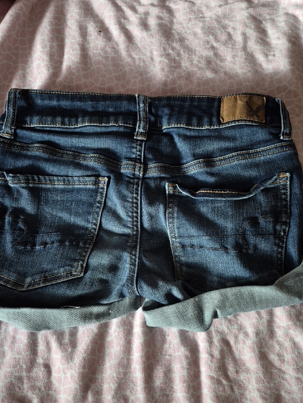 vintage adorable american eagle jean shorts